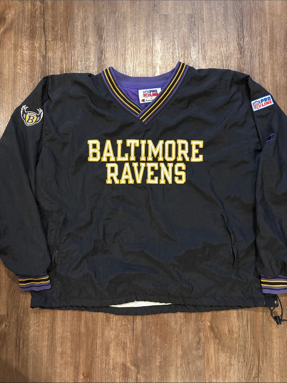 Vintage champion Baltimore Ravens mens two XL windbreaker
